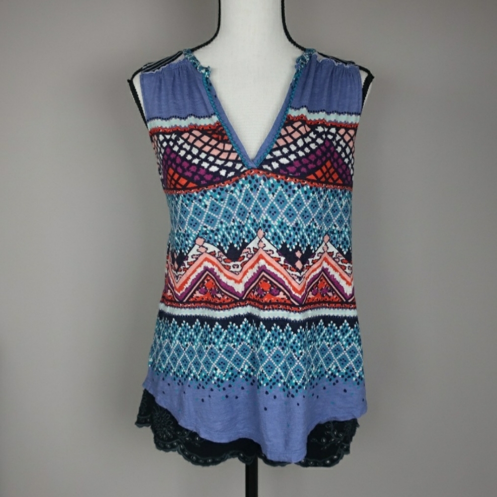 Anthropologie Meadow Rue Sleeveless Top Size Small - Picture 2 of 6